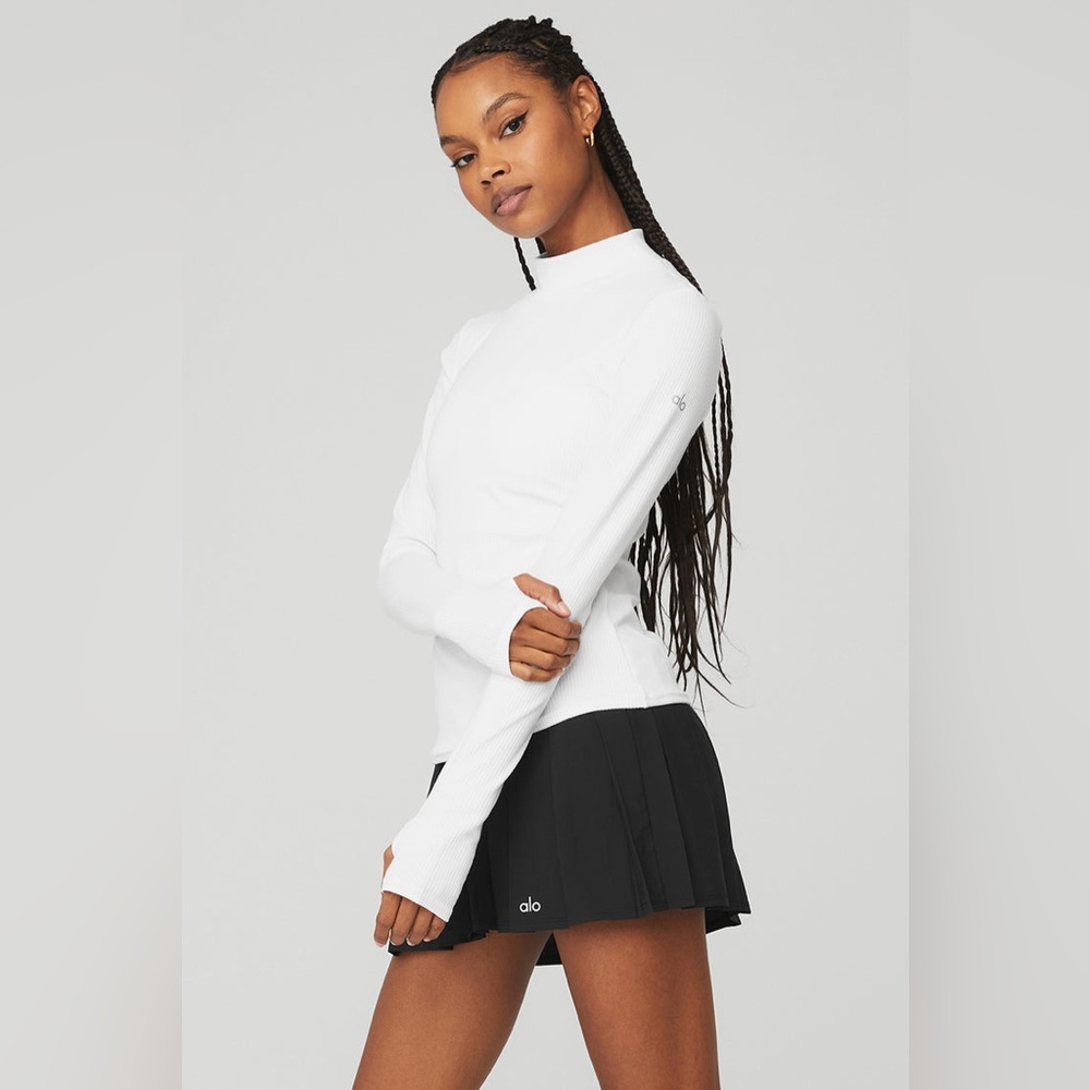 All Wellness Rib Mock Turtleneck - Picture 2 of 10